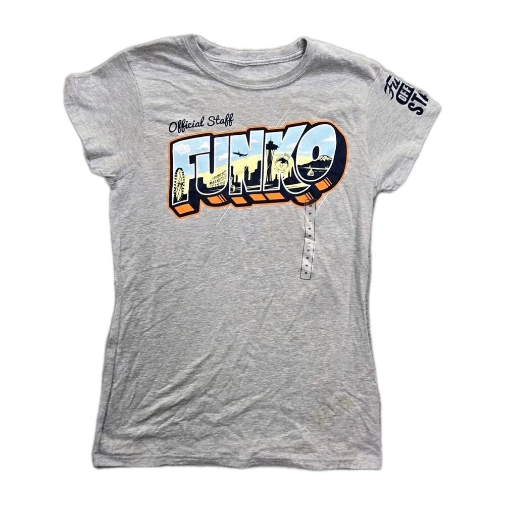 Funko Pop Staff Shirt Womens Medium Exclusive Gray Everett Seattle Tea Offical